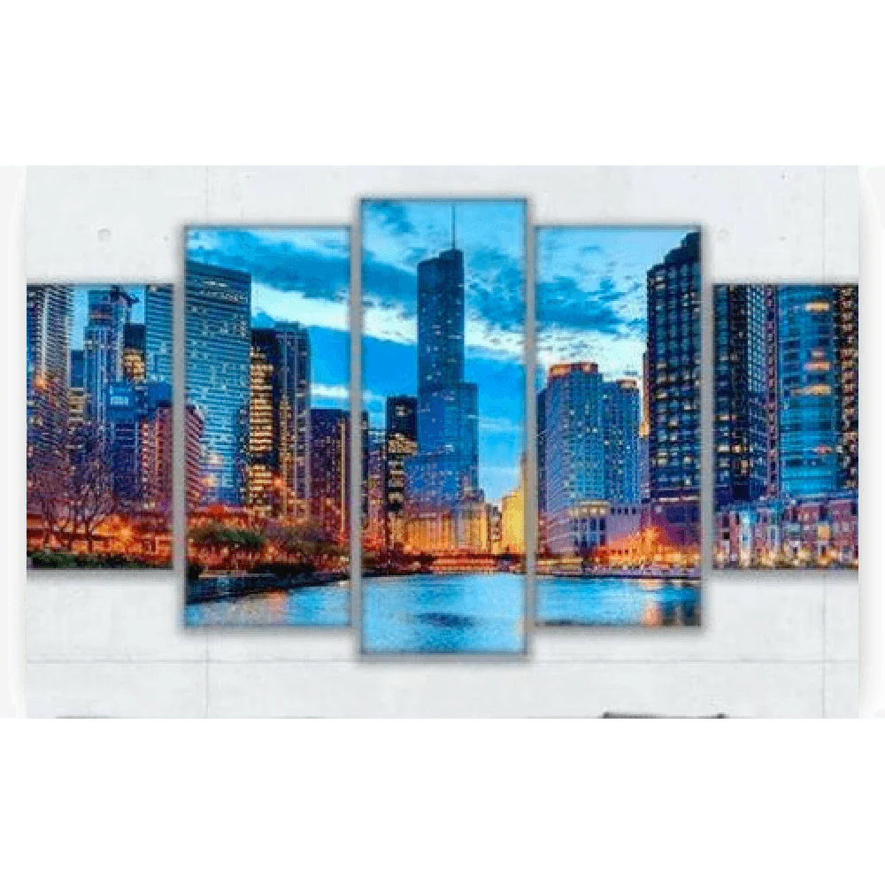 Diamond Painting Bâtiments magnifiques 5 panneaux - SEOS Shop ®