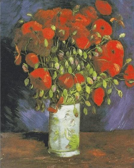 Diamond Painting Vase avec des coquelicots rouges - SEOS Shop ®