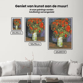 Diamond Painting Vase avec des coquelicots rouges - SEOS Shop ®