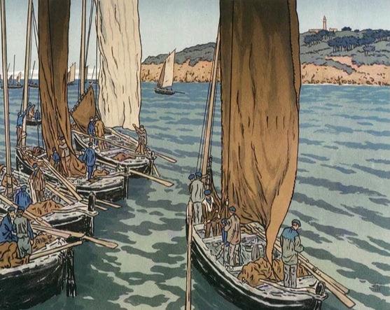 Diamond Painting - Départ des bateaux à Tréboul - SEOS Shop ®