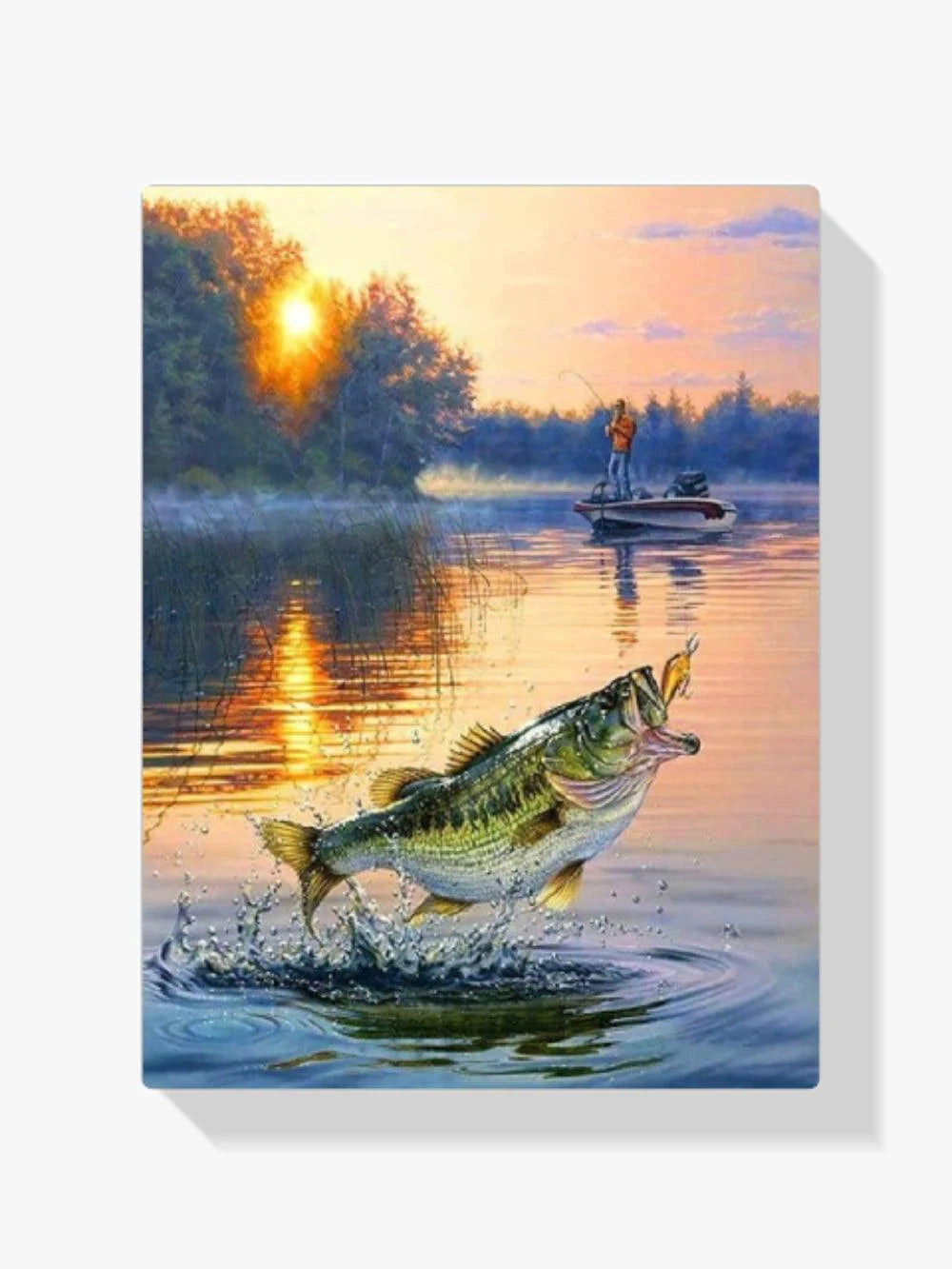Diamond Painting attraper des poissons en bateau - SEOS Shop ®