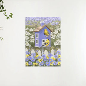 Diamond Painting Oiseau dans le jardin de fleurs - SEOS Shop ®