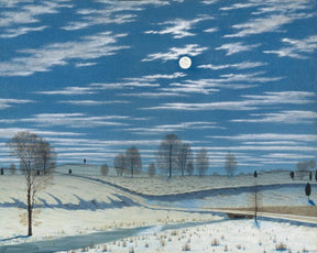 Diamond Painting - Scène d'hiver à la lumière de la lune - SEOS Shop ®