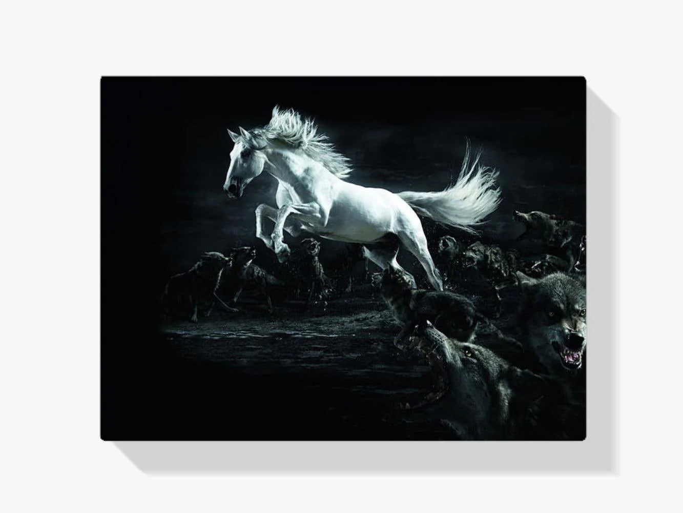 Diamond Painting Avec cheval et loups - SEOS Shop ®