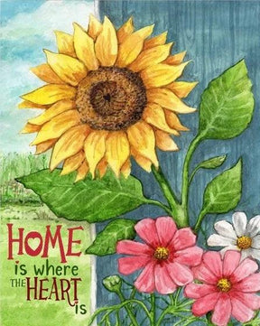 Diamond Painting - Tournesol Maison Cœur - SEOS Shop ®