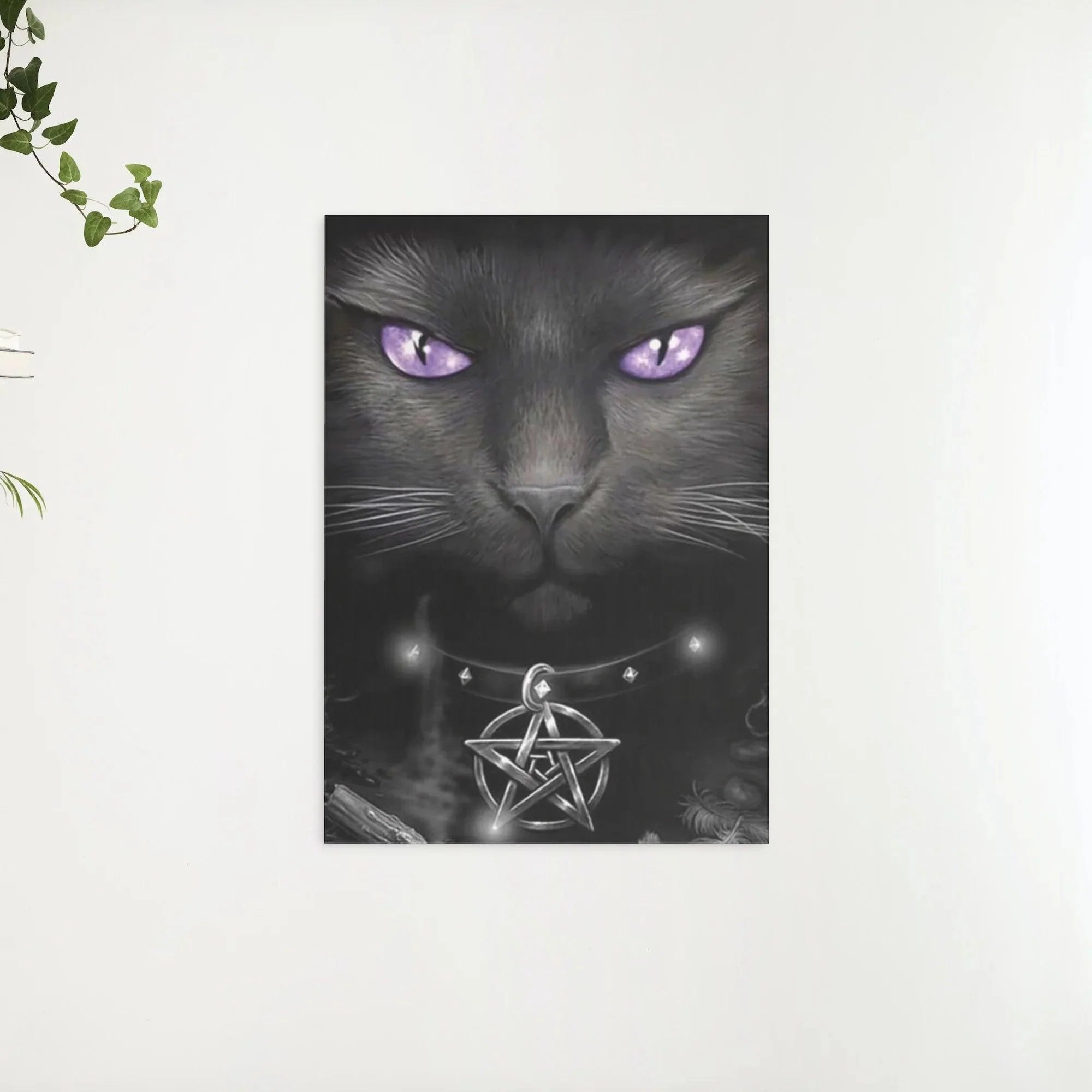 Diamond Painting Chat noir et yeux violets - SEOS Shop ®