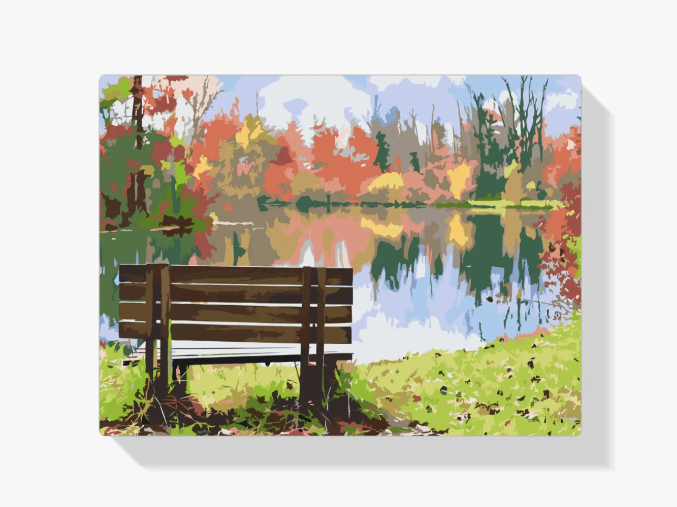Diamond Painting - Banc près de l'étang - SEOS Shop ®