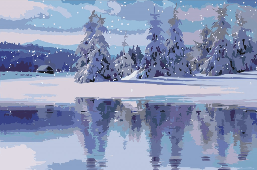 Diamond Painting - Paysage enneigé - SEOS Shop ®