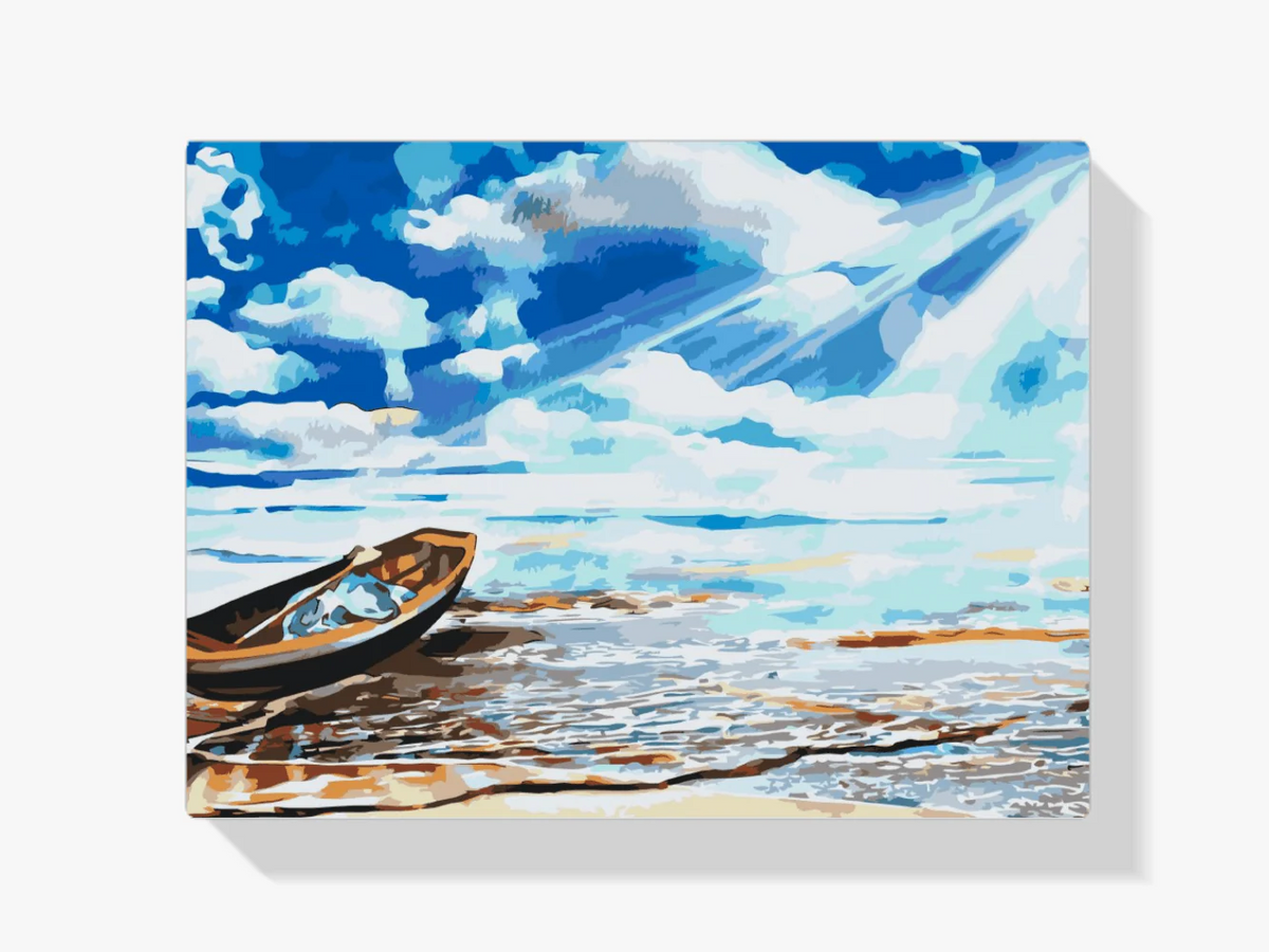 Diamond Painting - Bateau au bord de la mer - SEOS Shop ®