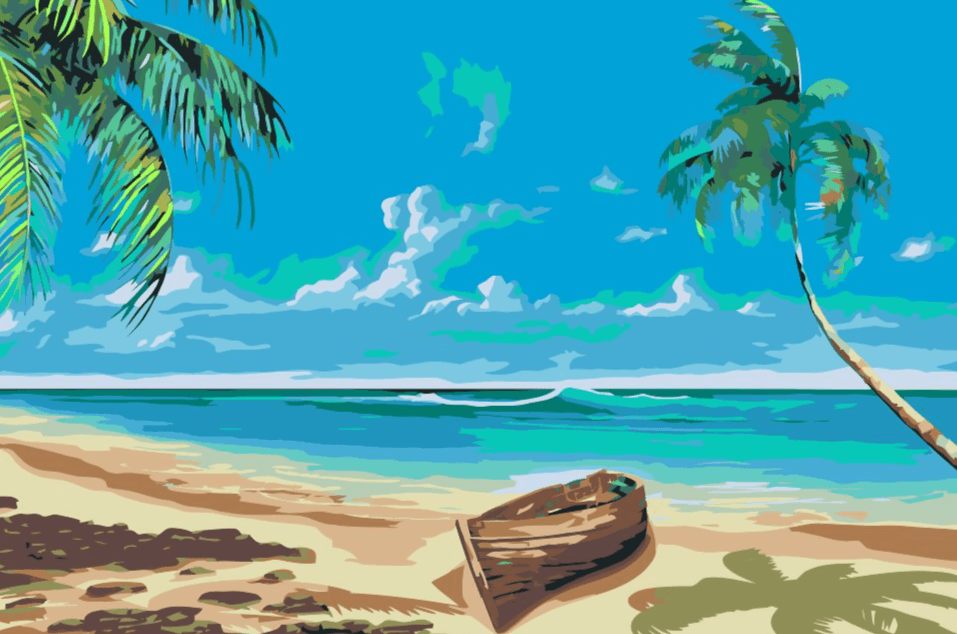 Diamond Painting - Bateau sur la plage - SEOS Shop ®
