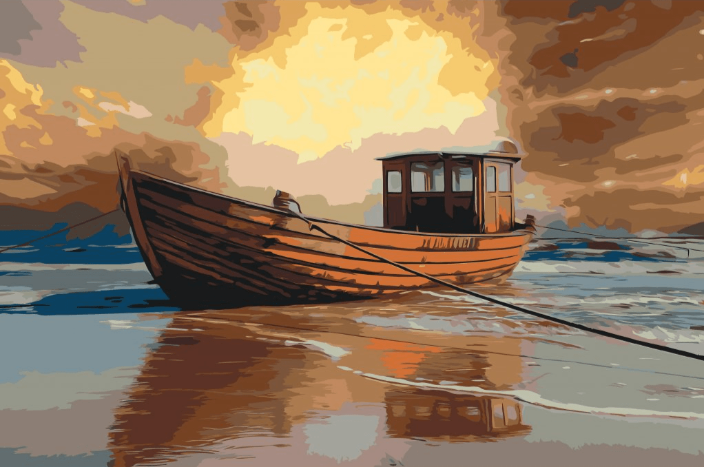 Diamond Painting - Bateau en mer 2 - SEOS Shop ®
