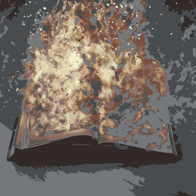 Diamond Painting - Livre enflammé - SEOS Shop ®
