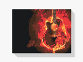 Diamond Painting - Guitare en feu - SEOS Shop ®