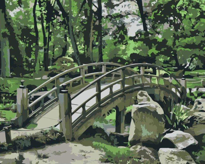 Diamond Painting - Pont dans le jardin - SEOS Shop ®