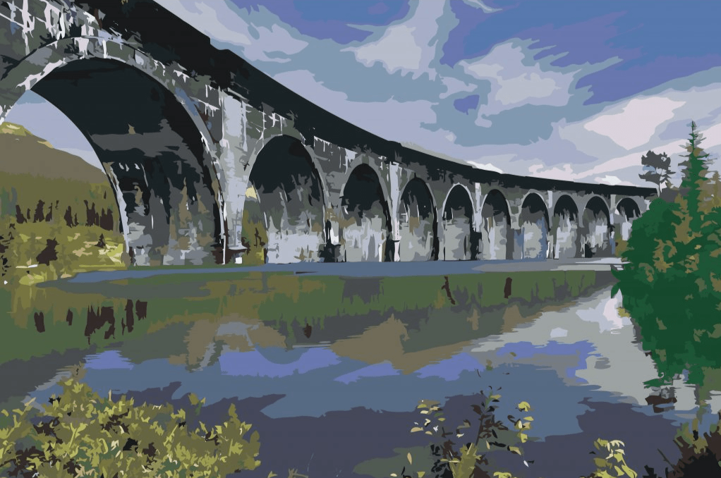 Diamond Painting - Pont sur le lac - SEOS Shop ®