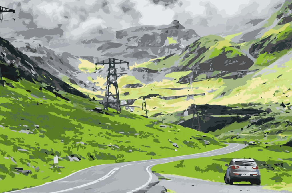 Diamond Painting - La route Transfagarasan en Roumanie - SEOS Shop ®
