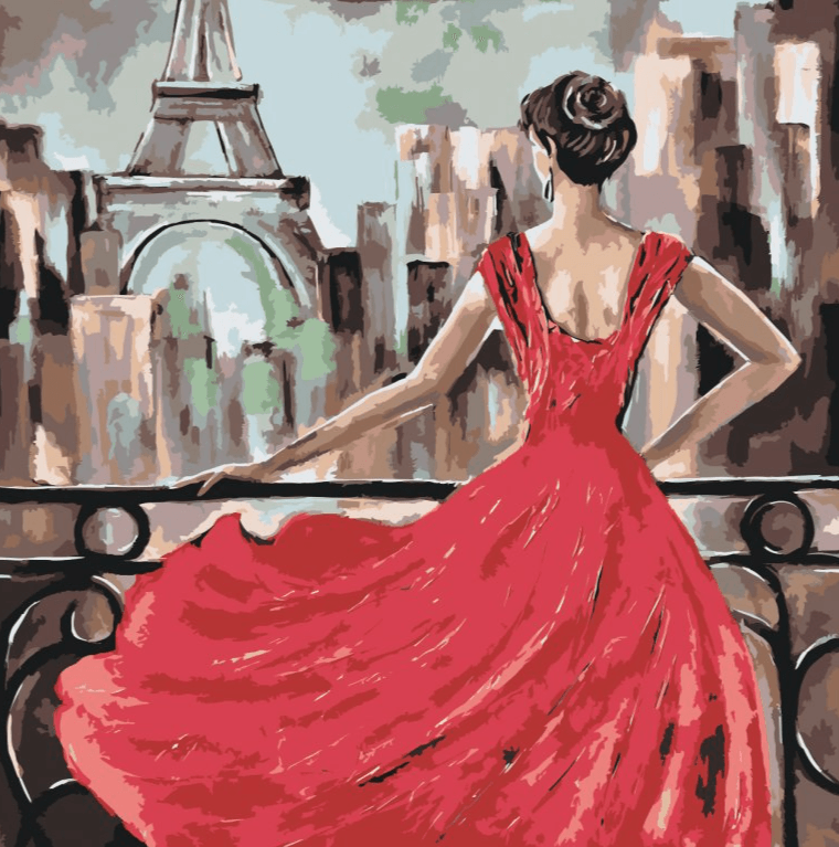 Diamond Painting - La dame en rouge - SEOS Shop ®