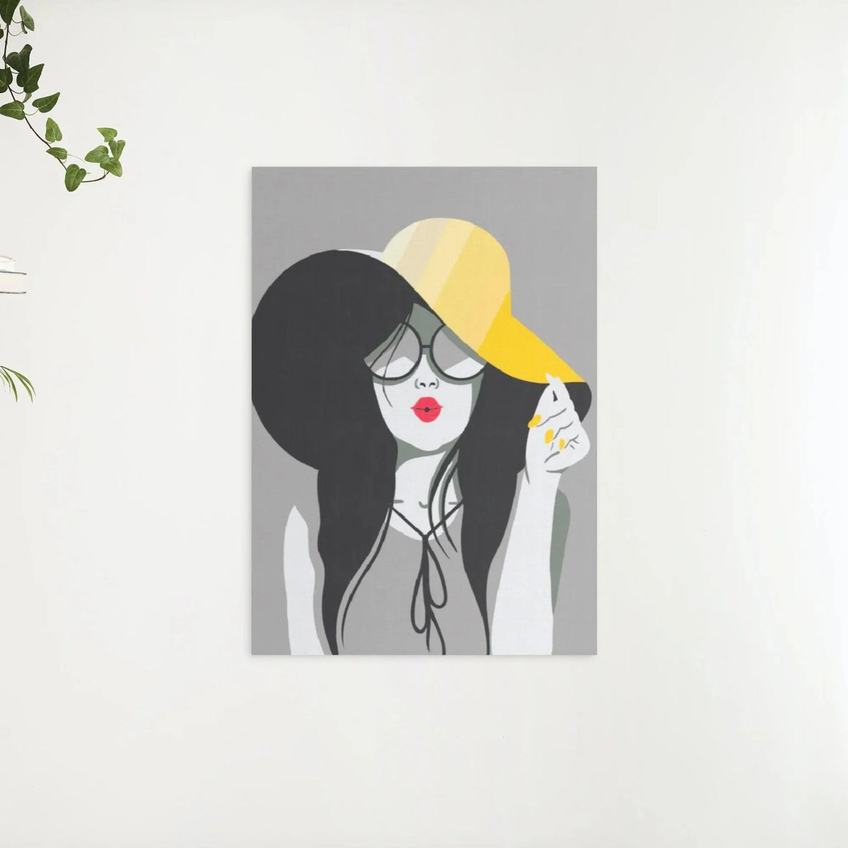 Diamond Painting - La dame au chapeau jaune - SEOS Shop ®