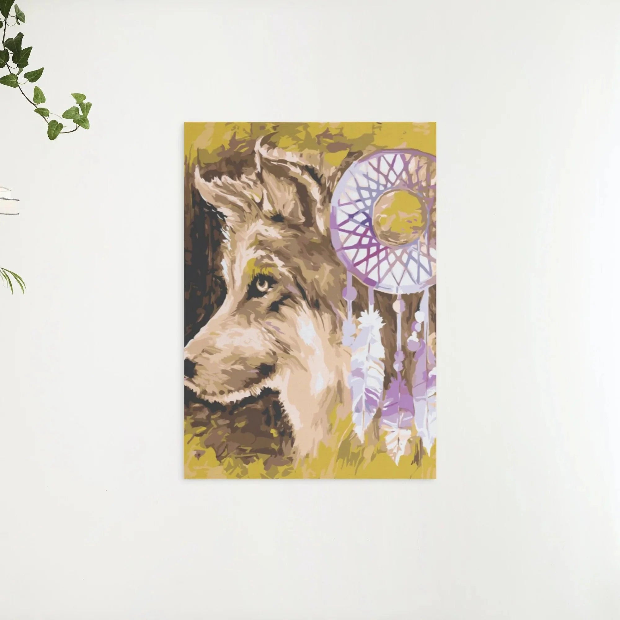 Diamond Painting - Le loup et le attrape-rêves - SEOS®
