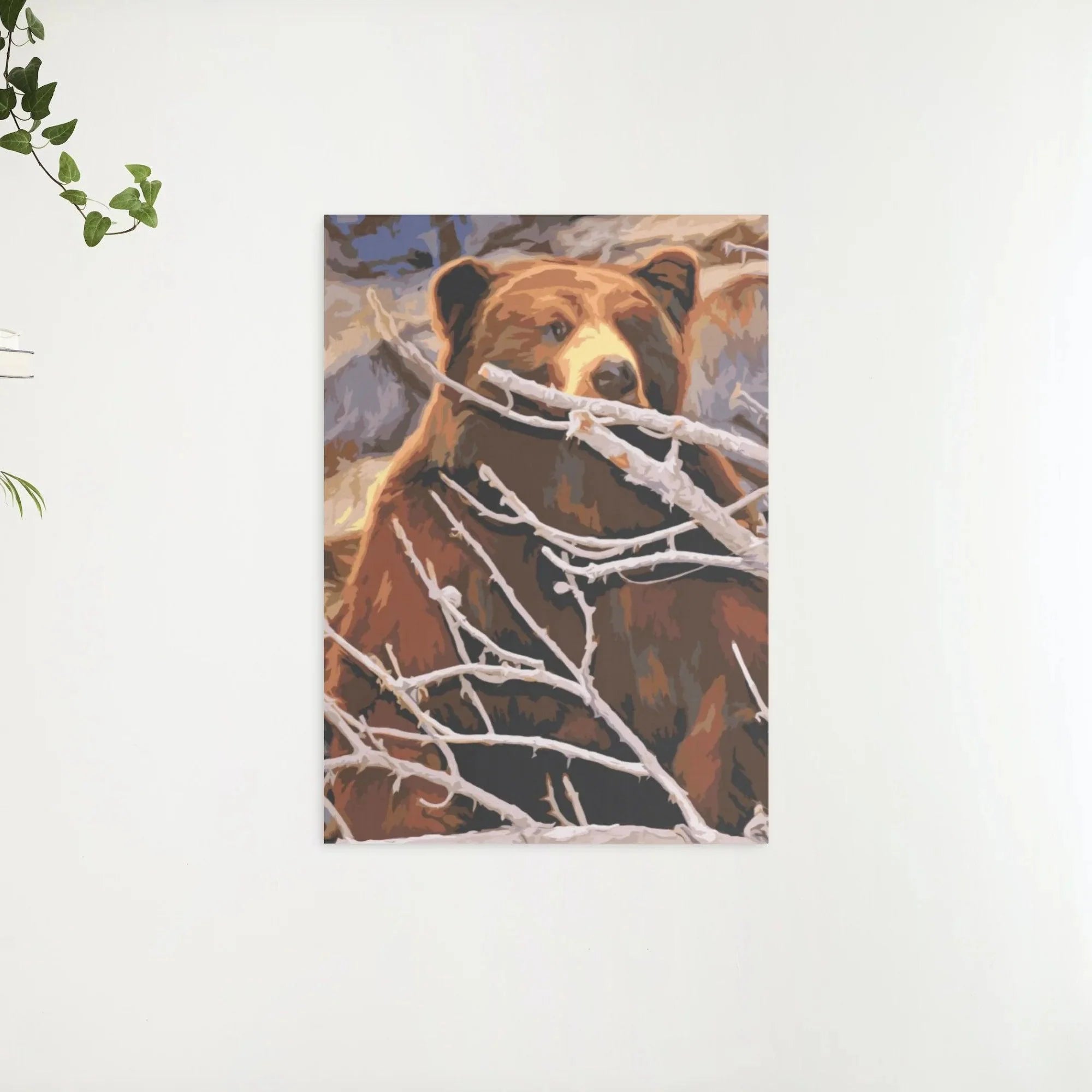 Diamond Painting - Un ours guetté pour une proie - SEOS®