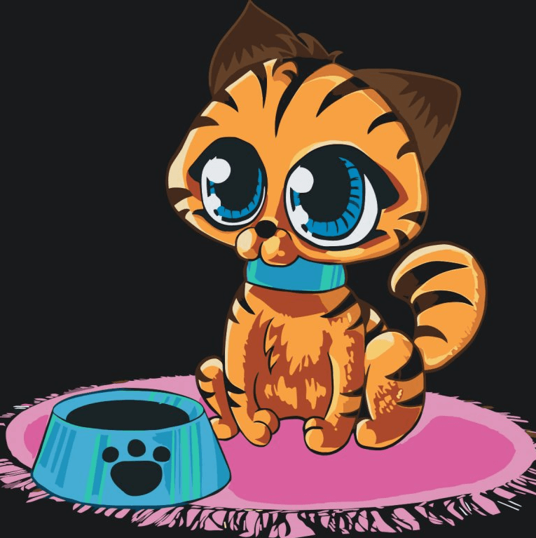 Diamond Painting - Un chat aux grands yeux - SEOS®