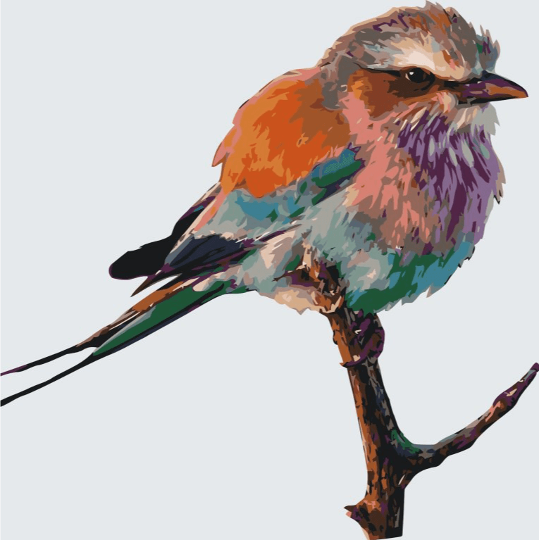 Diamond Painting - Un oiseau sur une branche - SEOS®