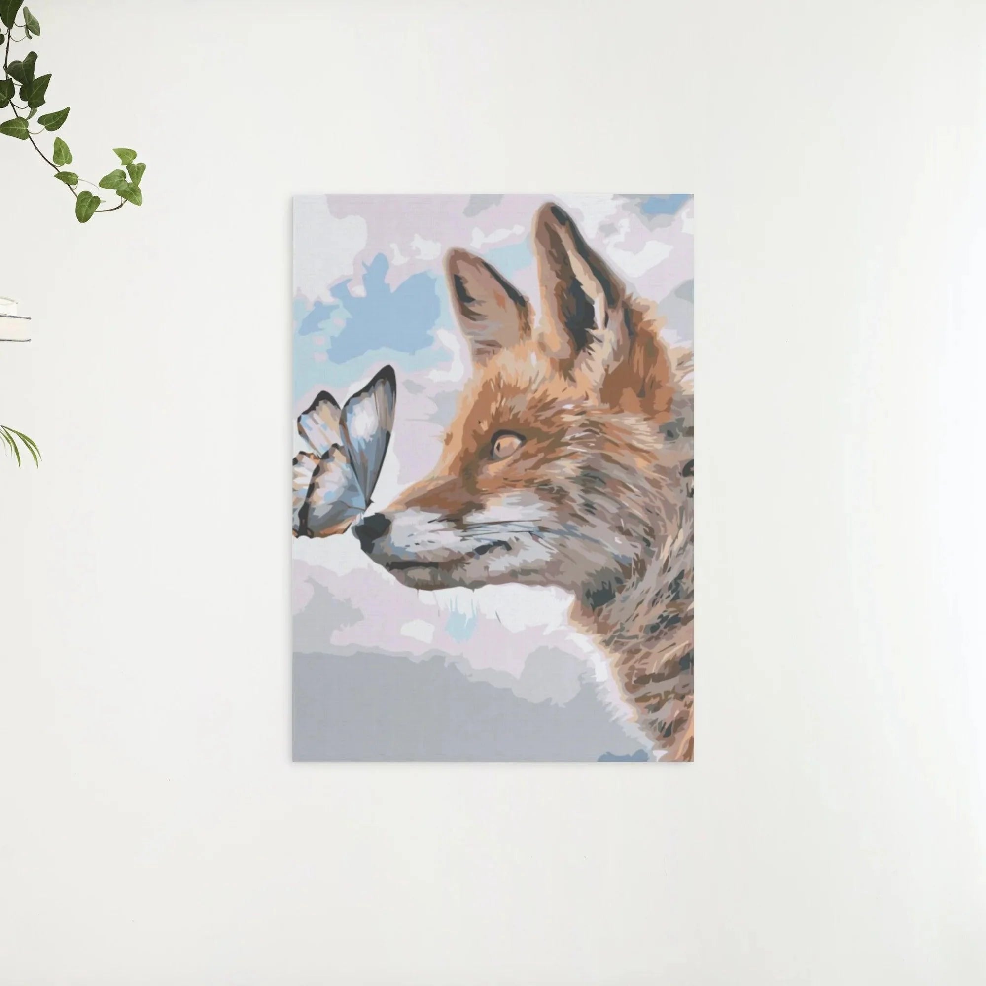 Diamond Painting - Un renard avec un papillon sur son museau - SEOS®