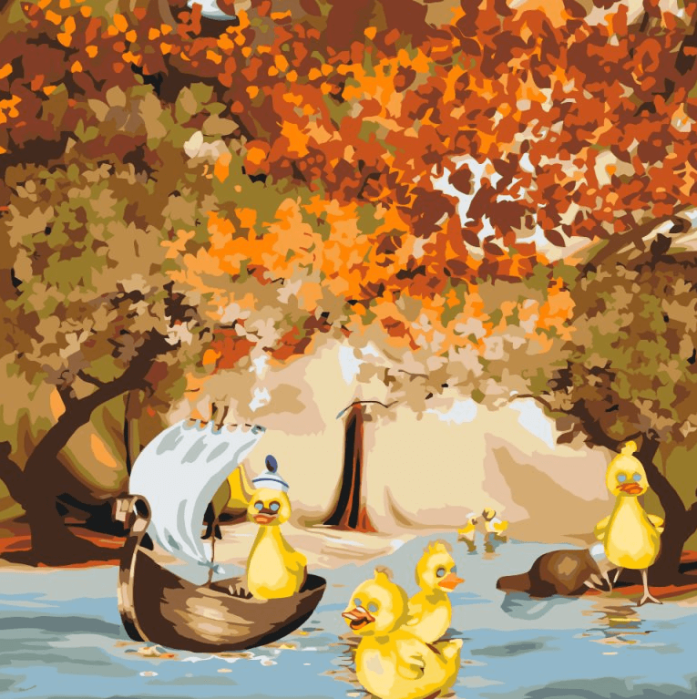 Diamond Painting - Canards en voyage - SEOS®