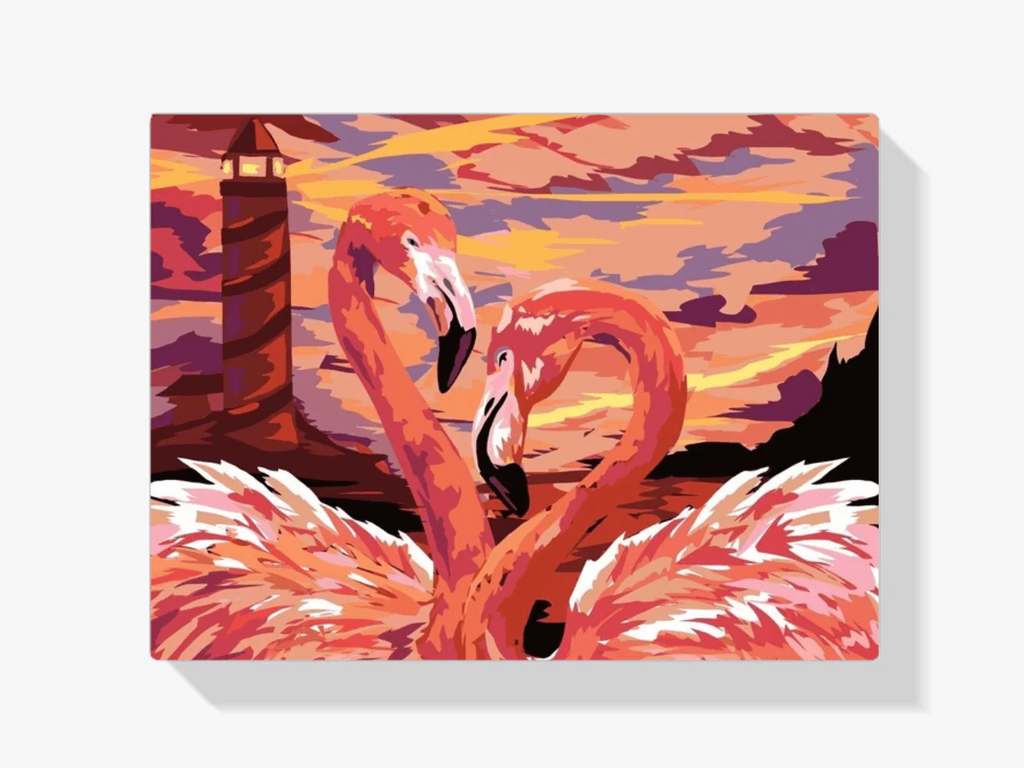 Diamond Painting - Flamant couple amoureux - SEOS®