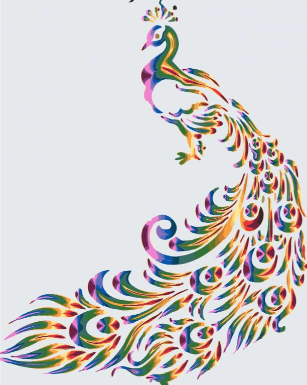 Diamond Painting - Paon coloré 2 - SEOS®