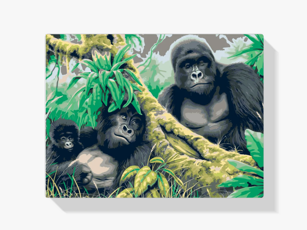 Diamond Painting - Famille de gorilles - SEOS®