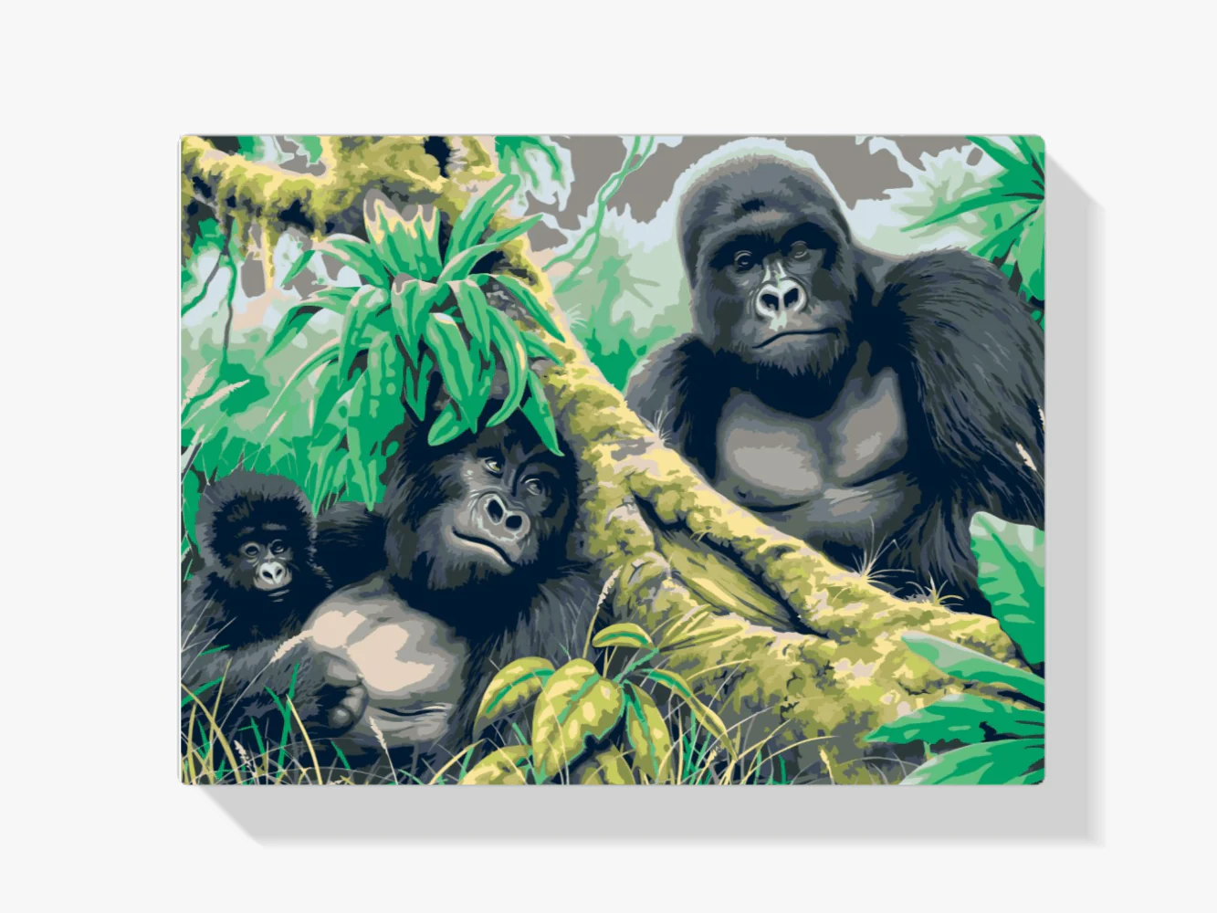 Diamond Painting - Famille de gorilles - SEOS®