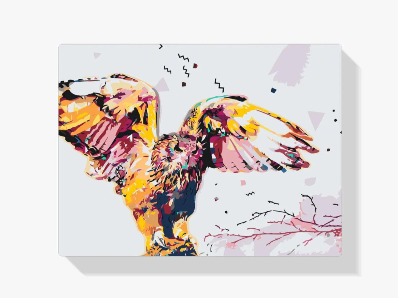 Diamond Painting - Hibou des neiges doré - SEOS®