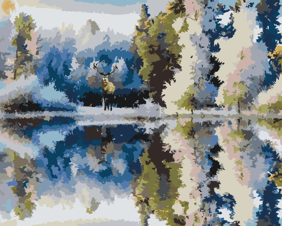 Diamond Painting - Cerfs dans la forêt - SEOS®