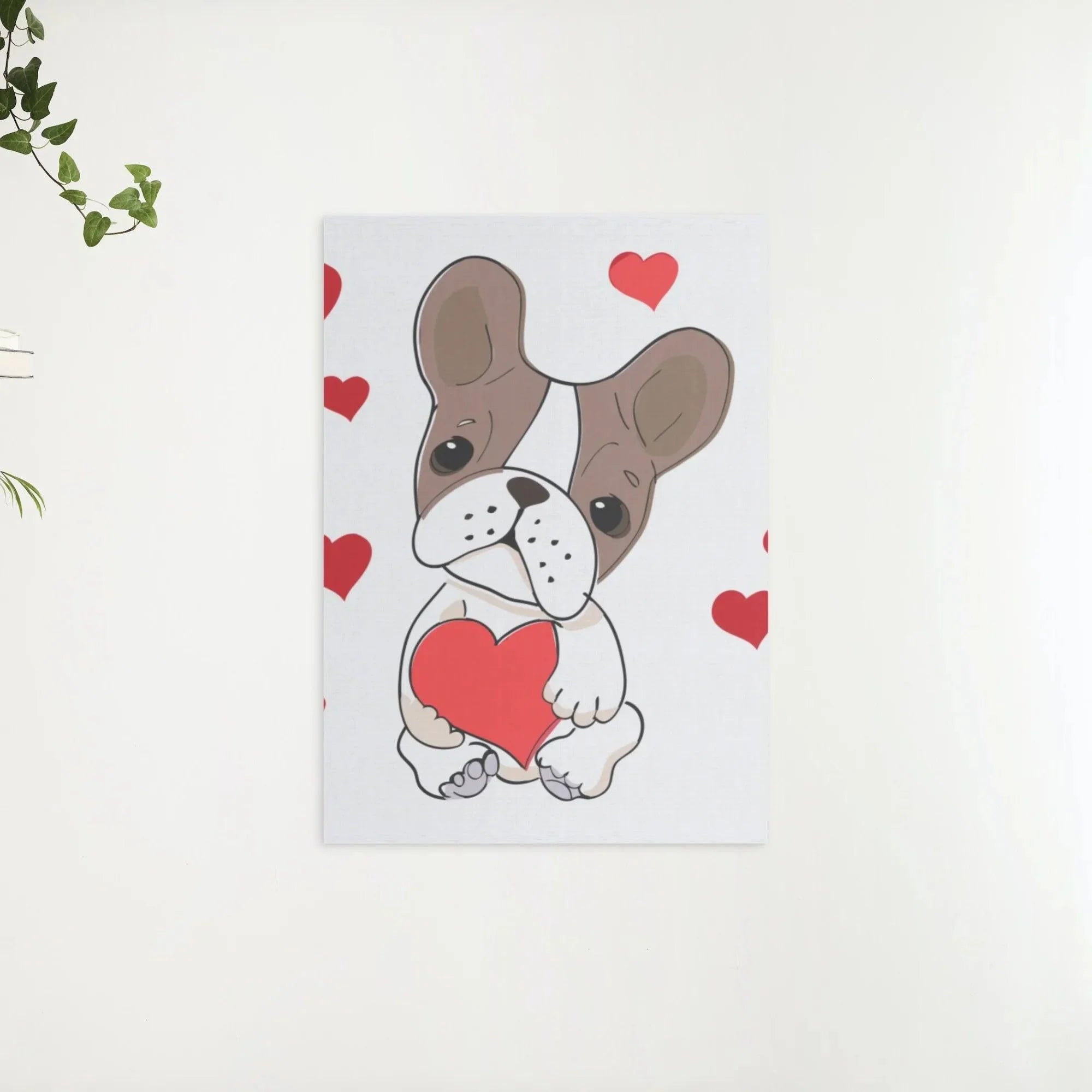 Diamond Painting - Chien avec des cœurs - SEOS®