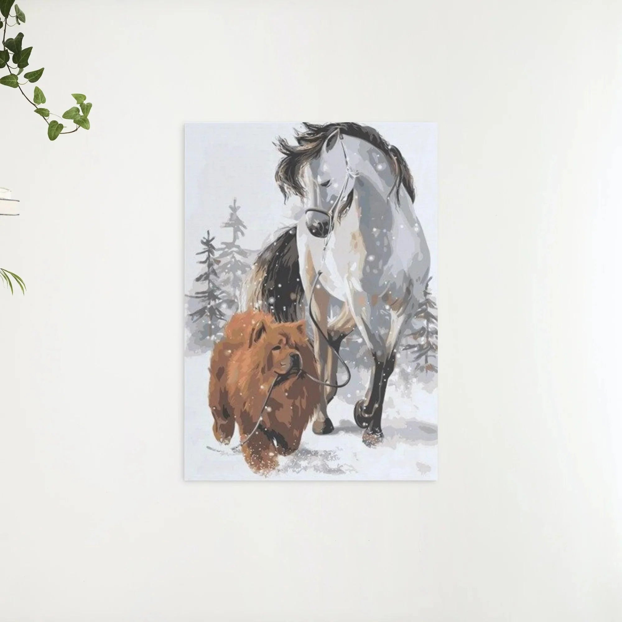 Diamond Painting - Chien avec cheval - SEOS®