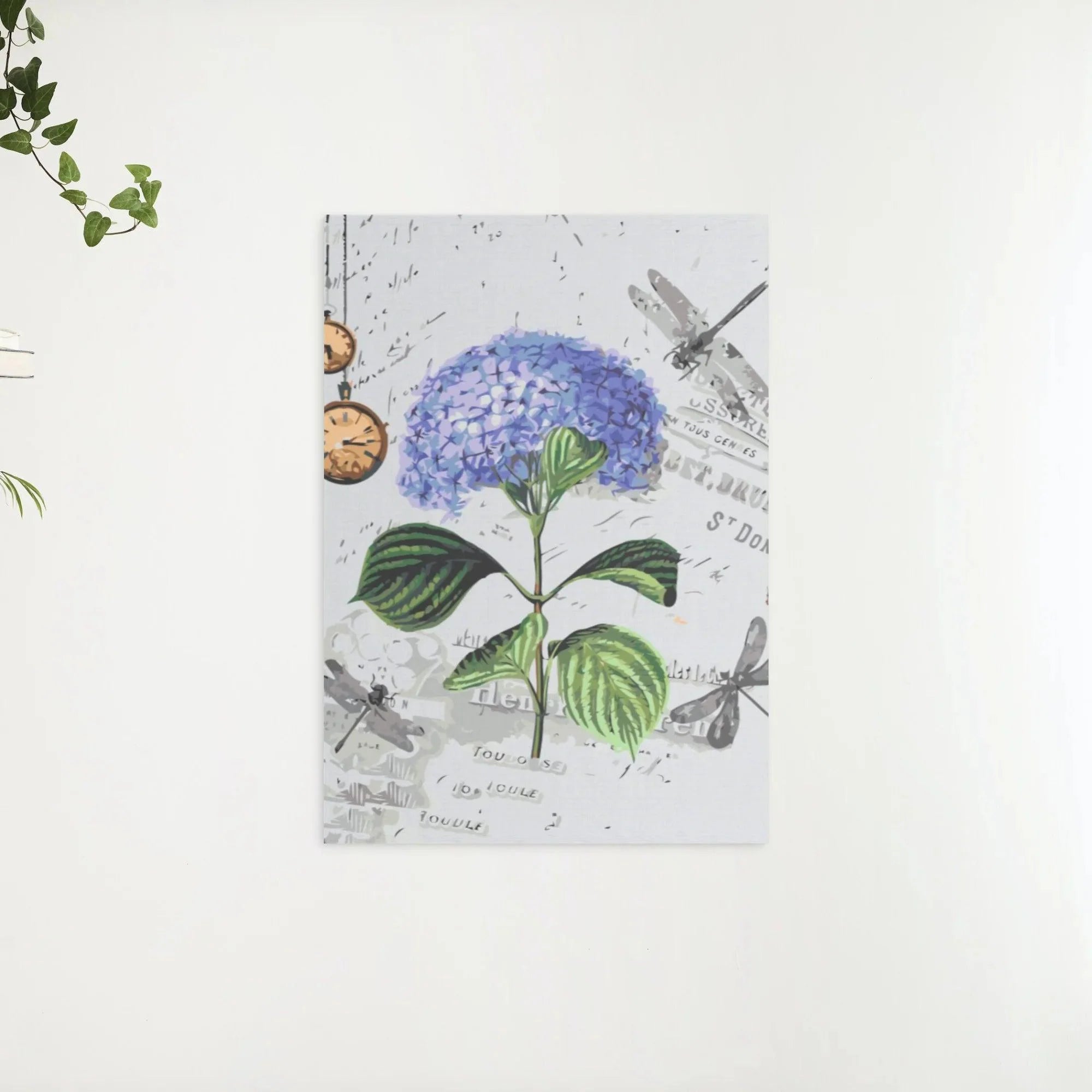 Diamond Painting - Hortensia et libellules - SEOS®