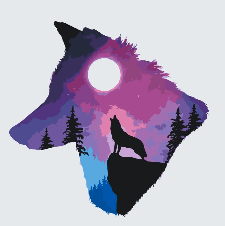 Diamond Painting - Loup qui pleure - SEOS®