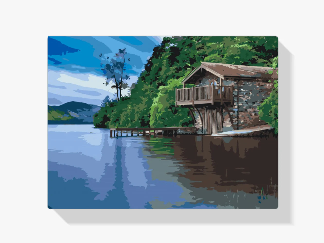 Diamond Painting - Petite maison au bord de l'eau - SEOS Shop ®