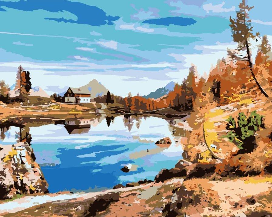 Diamond Painting - Petite maison au bord de l'eau - SEOS Shop ®