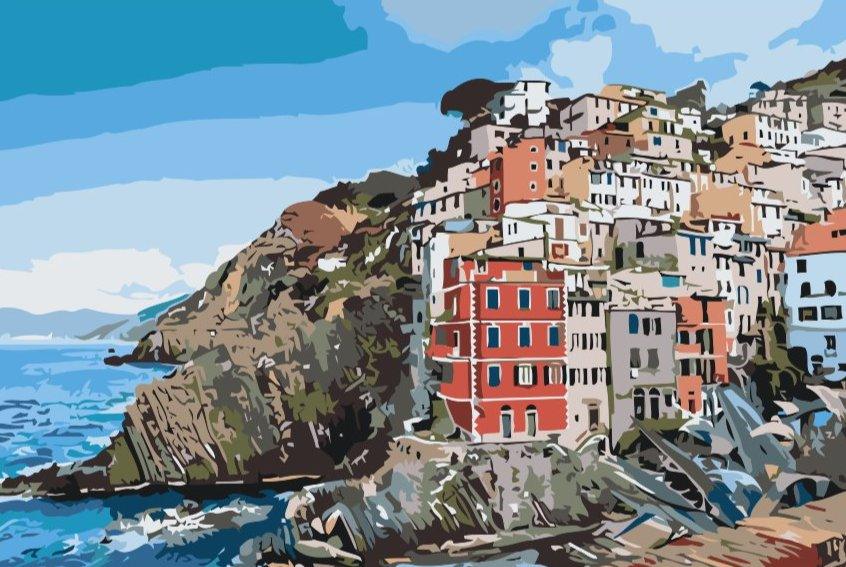Diamond Painting - Maisons en bord de mer - SEOS Shop ®
