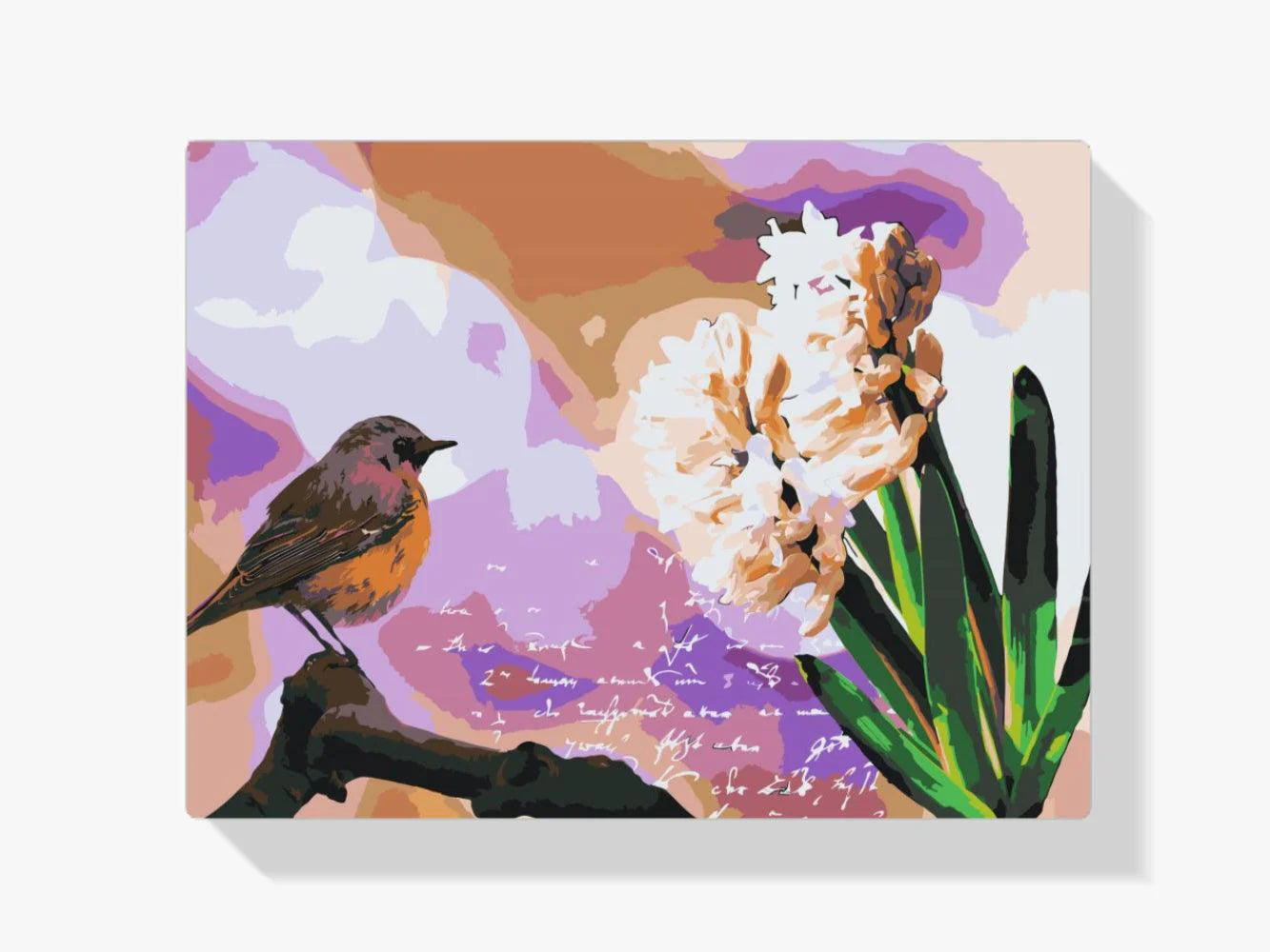 Diamond Painting - Jacinthe et oiseau - SEOS®