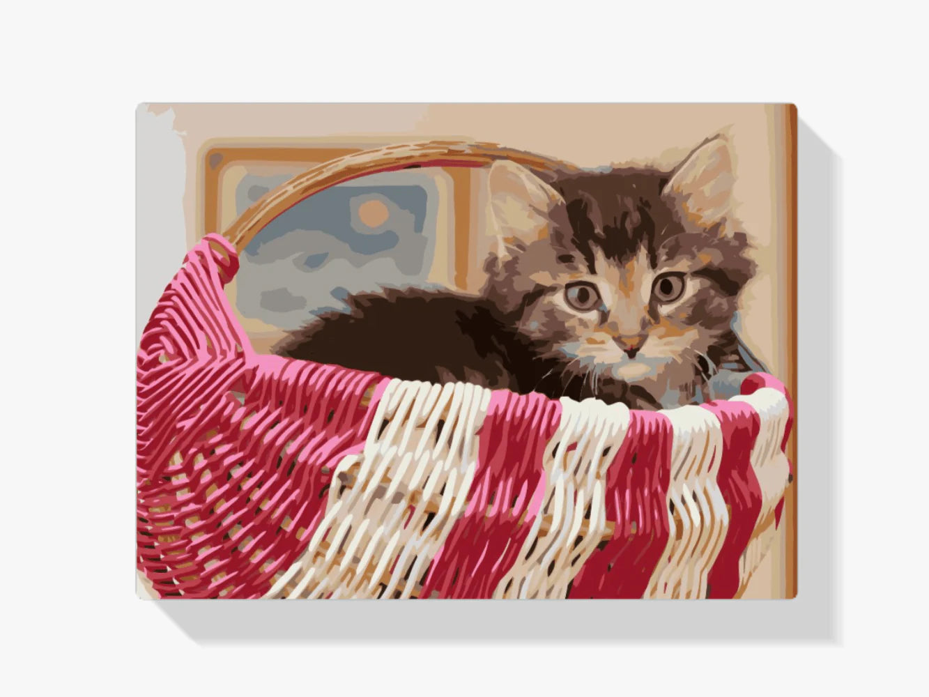 Diamond Painting - Chat dans le panier - SEOS®