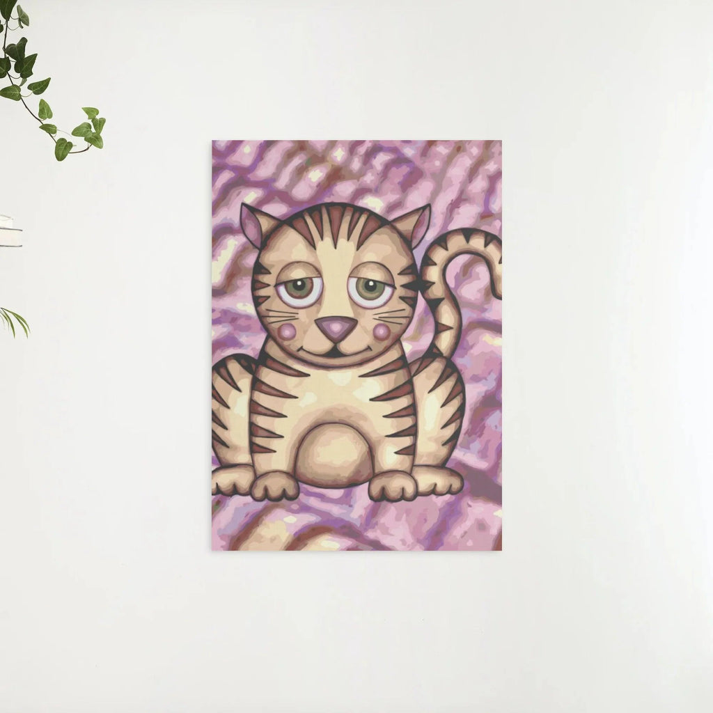 Diamond Painting - Chat avec des joues violettes - SEOS®