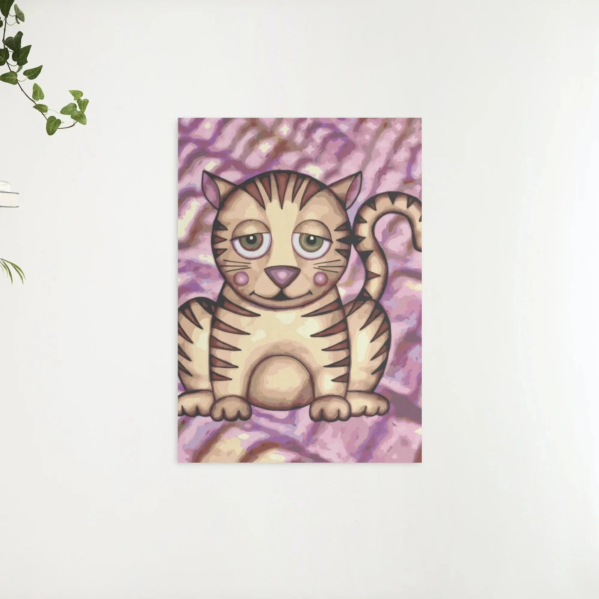 Diamond Painting - Chat avec des joues violettes - SEOS®