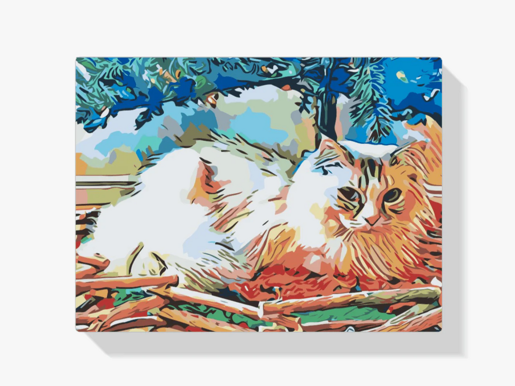Diamond Painting - Chat sous l'arbre - SEOS®
