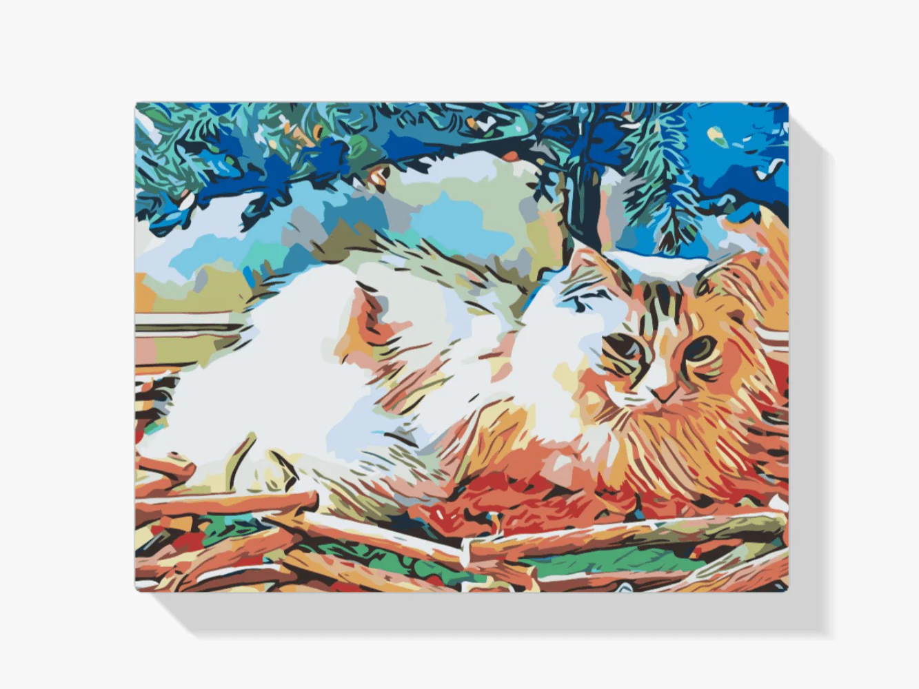 Diamond Painting - Chat sous l'arbre - SEOS®