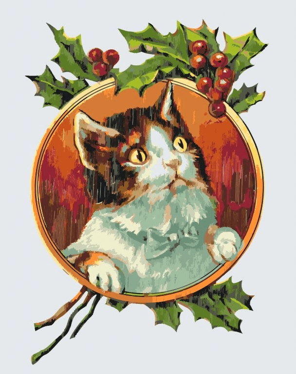 Diamond Painting - Chat sous la vigne - SEOS®