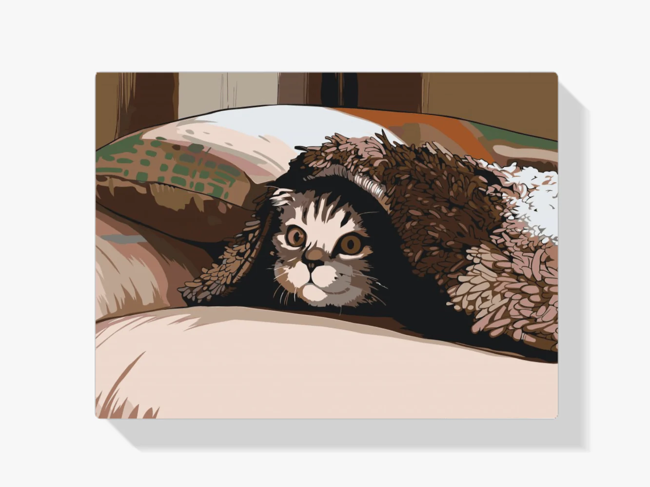 Diamond Painting - Chat sous l'oreiller - SEOS®