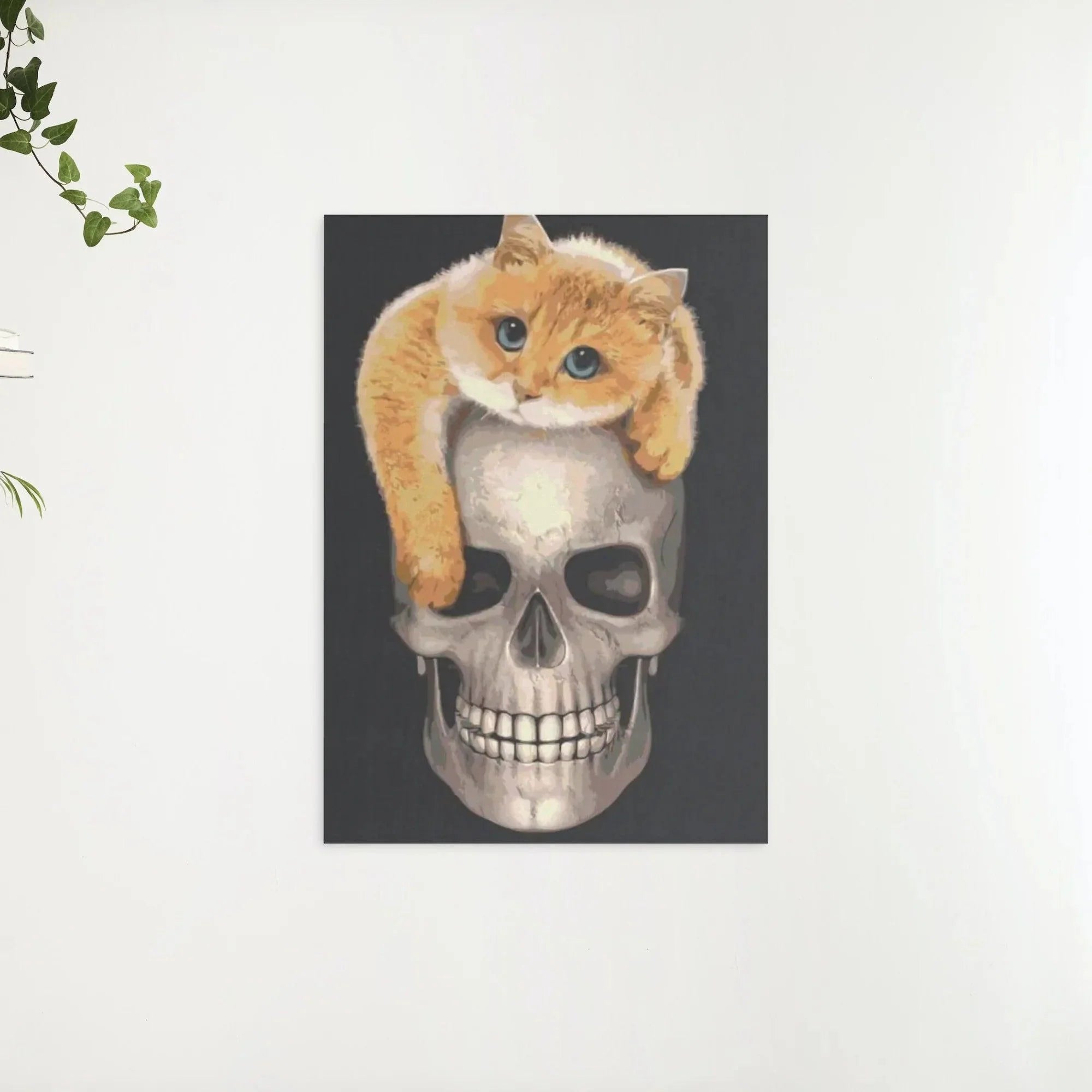 Diamond Painting - Chat sur le crâne - SEOS®